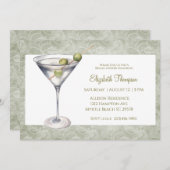 Martini  Bridal Shower Invitation (Front/Back)