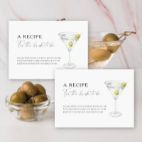 Martini bridal shower Recipe for the bride to be