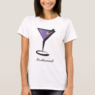 Martini bridesmaids bridal party shirts