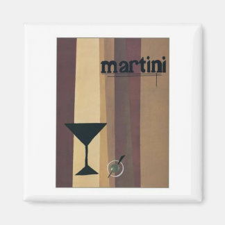 Martini (brown Stripes) Magnet