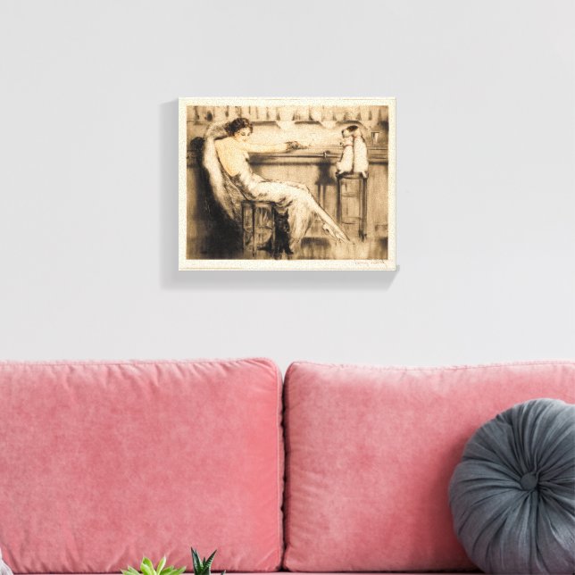 Martini by Louis Icart Canvas Print (Insitu(LivingRoom))