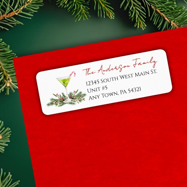 Martini Candy Cane Cocktail Christmas Mailing (Creator Uploaded)