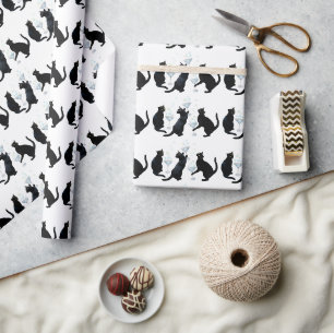 Martini Cats Wrapping Paper