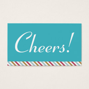 Martini cocktail blue holiday party drink ticket