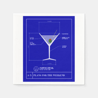 Martini Cocktail Napkins