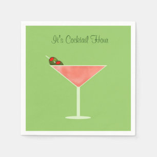 Martini Cocktail Napkins