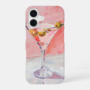 Martini Cocktail Painting iPhone 16 Case