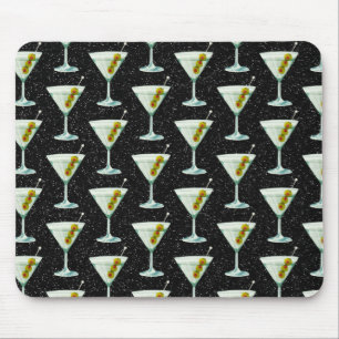Martini Cocktail Pattern Mouse Pad