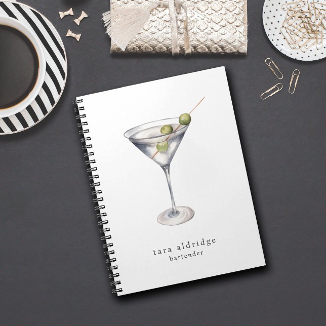 Martini Cocktail Professional Bartender Notebook (Creator Uploaded)