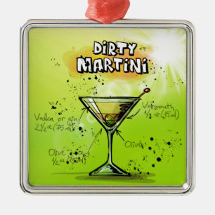 Martini Cocktail Recipe Metal Tree Decoration