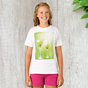 Martini Cocktails Girls T-shirt