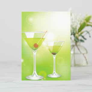 Martini Cocktails Invitations