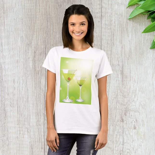 Martini Cocktails Womens T-Shirt (Creator Uploaded)