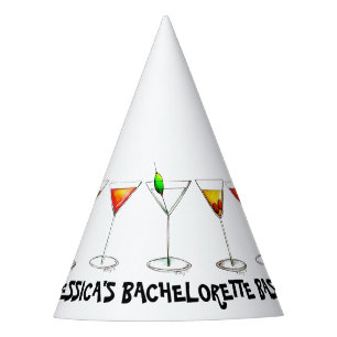 Martini Cosmo Cocktail Bachelorette Bash Party Hat