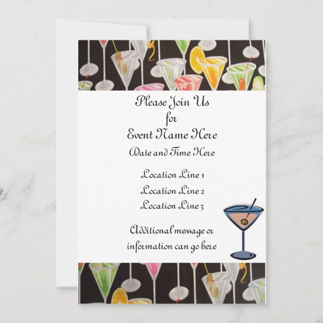 Martini Custom Invites (Front)