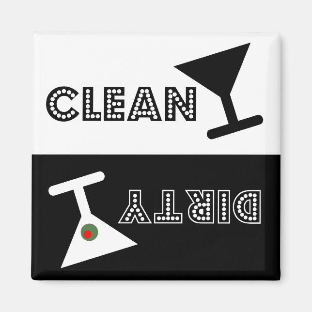 Martini dishwasher magnet (Front)