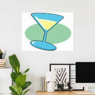 Martini Drink In A Glass Poster