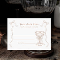 Martini Espresso Your Date Idea Bridal shower