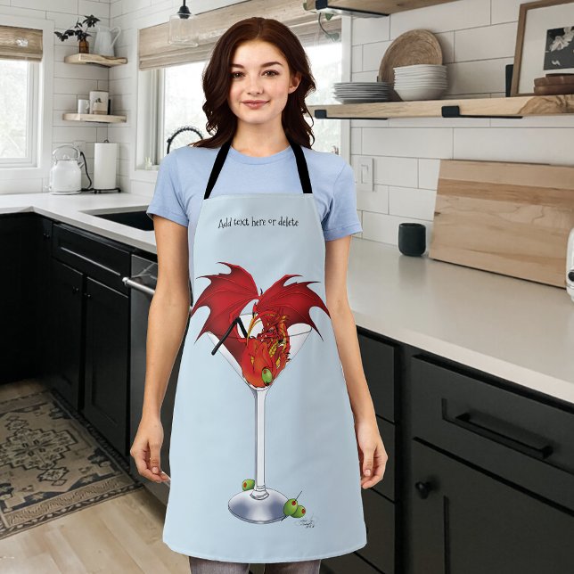 Martini Fantasy Red Dragon Apron (Creator Uploaded)