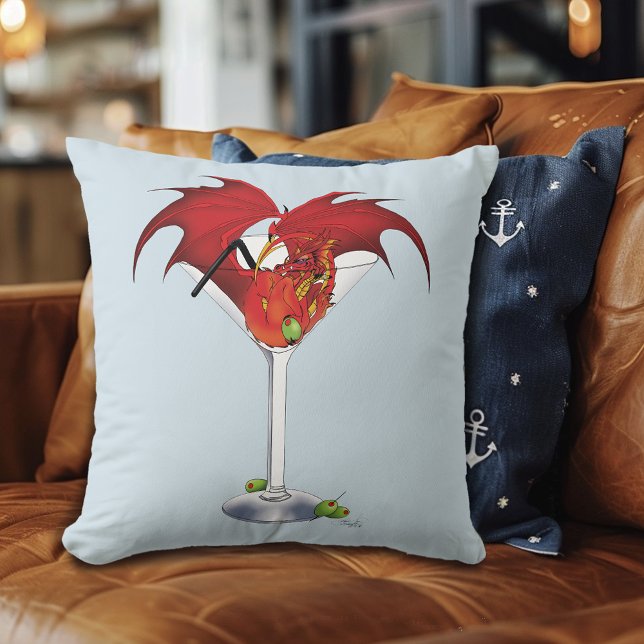 Martini Fantasy Red Dragon Cushion (Creator Uploaded)