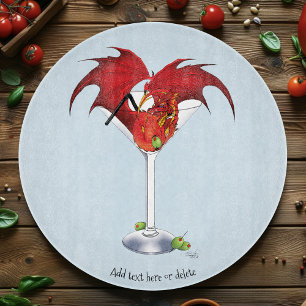 Martini Fantasy Red Dragon Cutting Board