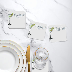 Martini Glass Cocktail Party Coaster