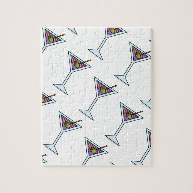 MARTINI GLASS JIGSAW PUZZLE (Vertical)