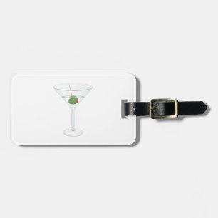 Martini Glass Luggage Tag