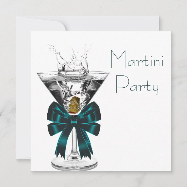 Martini Glass Martini Party Invitations (Front)
