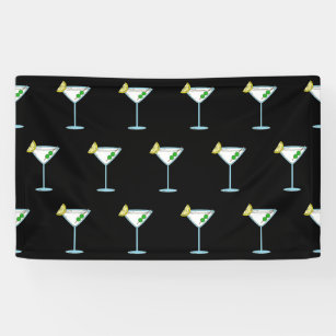 Martini Lovers Cocktail Glass Bartender Alcohol Banner