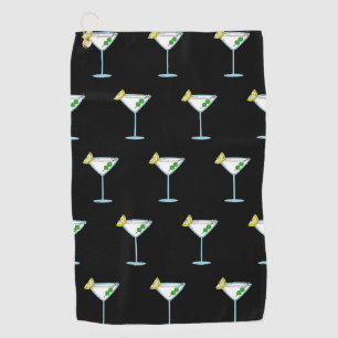 Martini Lovers Cocktail Glass Bartender Alcohol Golf Towel