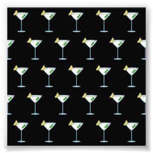Martini Lovers Cocktail Glass Bartender Alcohol Photo Print