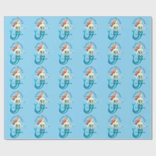 Martini Mermaid Thunder_Cove Wrapping Paper