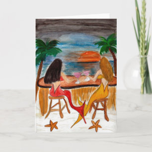 Martini Mermaids Card