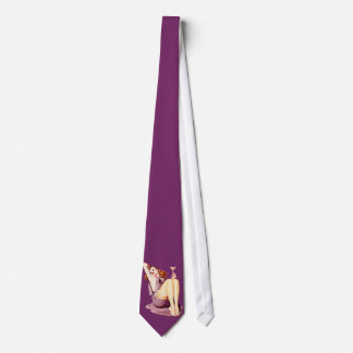 Martini Pinup Girl Necktie