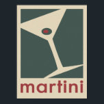 Martini Poster<br><div class="desc">Dress up you walls with this cool Martini glass poster complete with olive :-)</div>