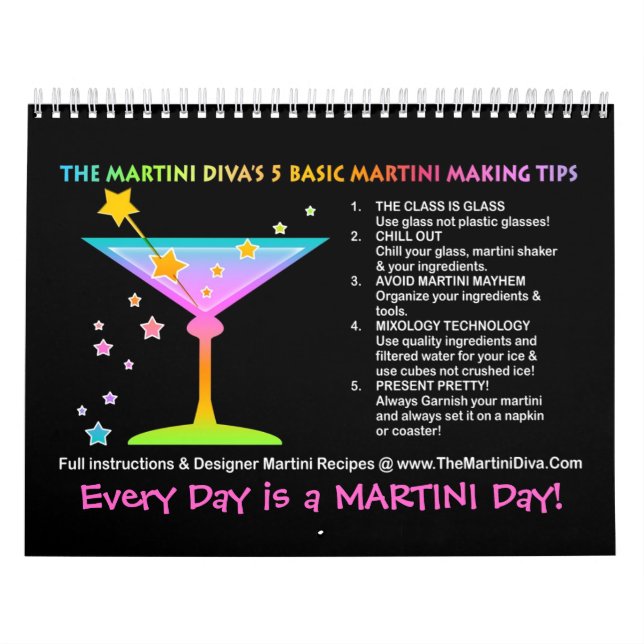 MARTINI RECIPE CALENDAR - Holidays & Seasonal (Cover)