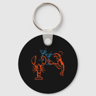 Martini Red Lobster Italian Food Aesthetic Summer Key Ring