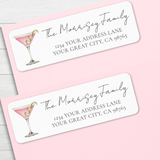 Martini Return Address Label (Martini Return Address Label)
