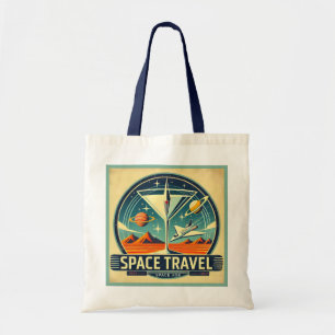 Martini Space Travel 1957 New Worlds Logo Tote Bag