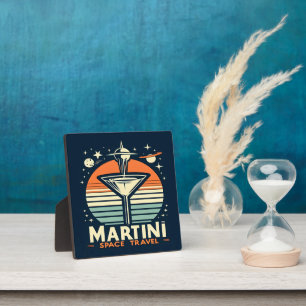 Martini Space Travel Lift Off Logo Plaque