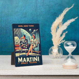 Martini Space Travel Posters New, New York Plaque