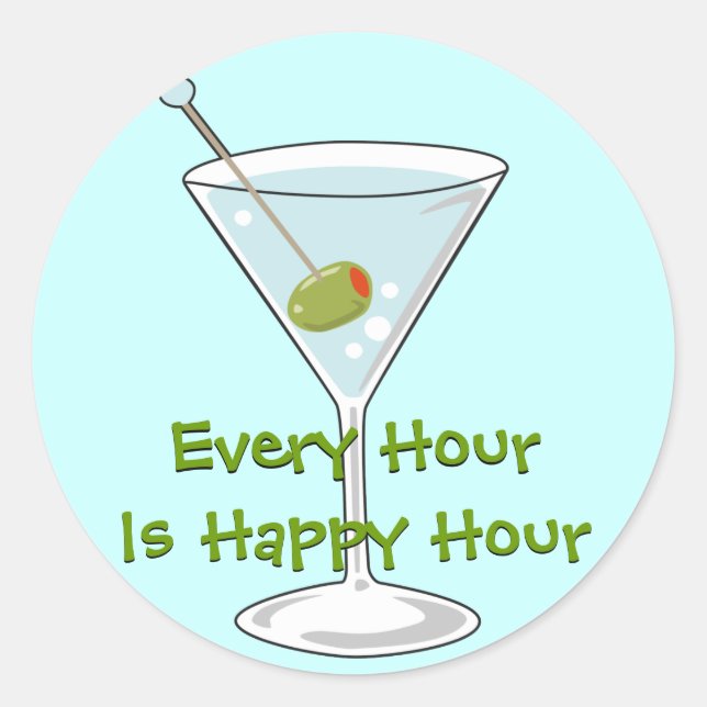 Martini Sticker (Front)