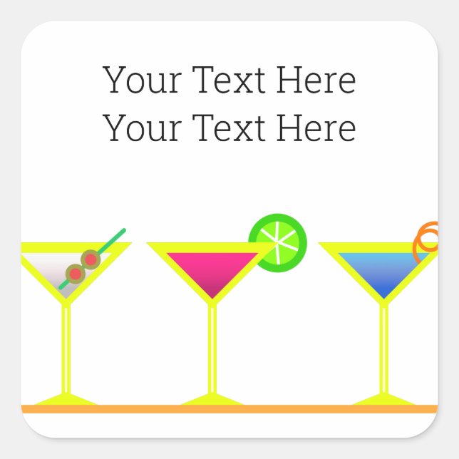 Martini stickers (Front)