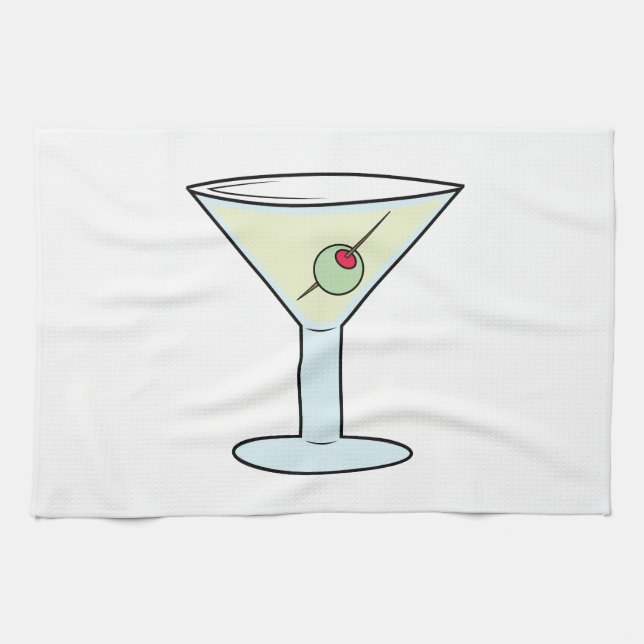 Martini Tea Towel (Horizontal)