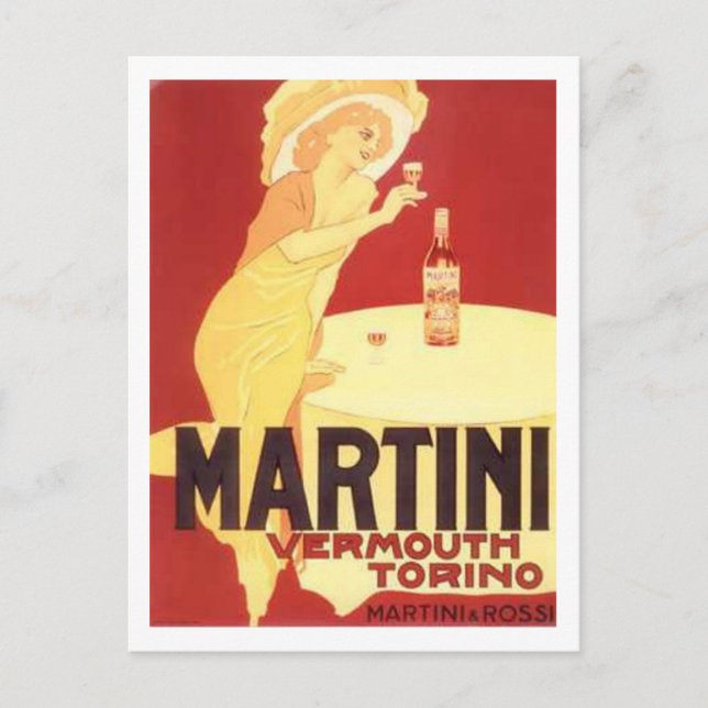 Martini Vermouth Torino Postcard (Front)