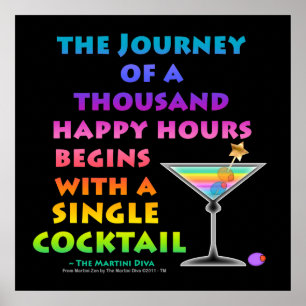 MARTINI ZEN - Happy Hour Journey Posters, Print