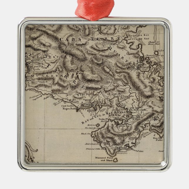 Martinico 2 metal tree decoration (Front)