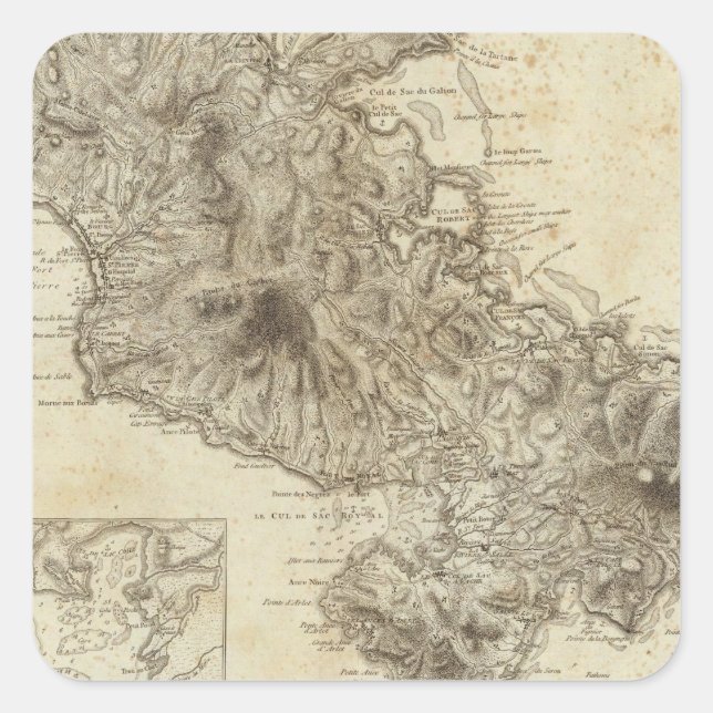 Martinico Square Sticker (Front)