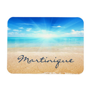 Martinique beach sunrise magnet
